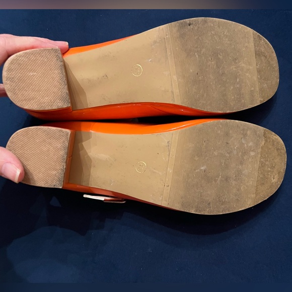 Beautiful orange chunky heels - Picture 4 of 4